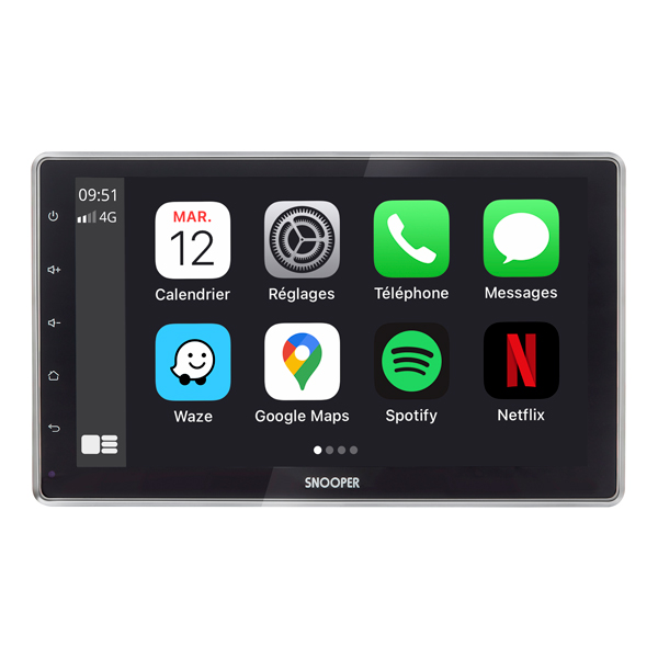 Autoradio Car Play & Android Auto Ecran 10,2'' au format simple DIN 